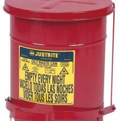 6 GALLON OILY WASTE CANW/LEVER-JUSTRITE MFG CO-400-09100