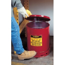 6 GALLON OILY WASTE CANW/O LEVER-JUSTRITE MFG CO-400-09110