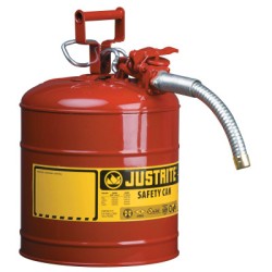 2 1/2 GAL RED SAFETY CANW/1" DIA HOSE-JUSTRITE MFG CO-400-7225130