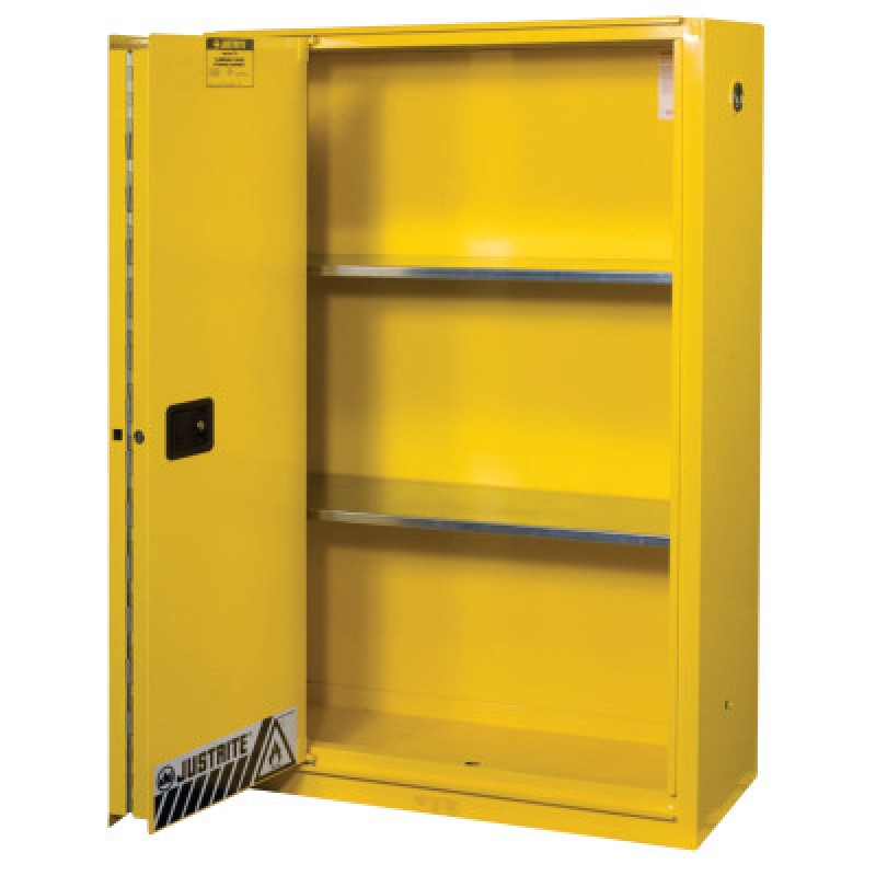 45 GAL YLW SAFETY CABINET 1-SLIDING DOOR-JUSTRITE MFG CO-400-894580