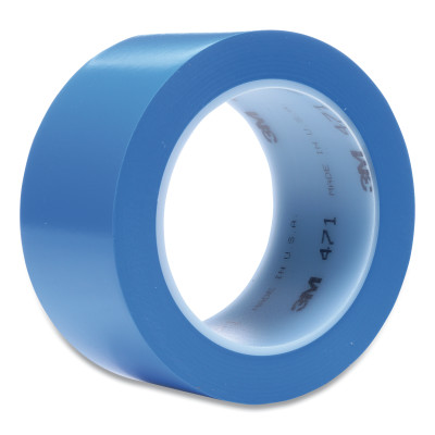 VINYL TAPE 471  BLUE 2 IN X 36 YD  5.2 MIL-3M COMPANY-405-021200-04308