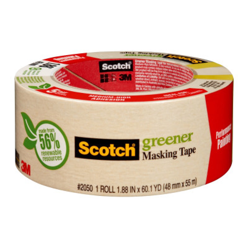 3M SCOTCH MASKING TAPE 2"X60YDS GENERAL PUR 2050-3M COMPANY-405-021200-05620