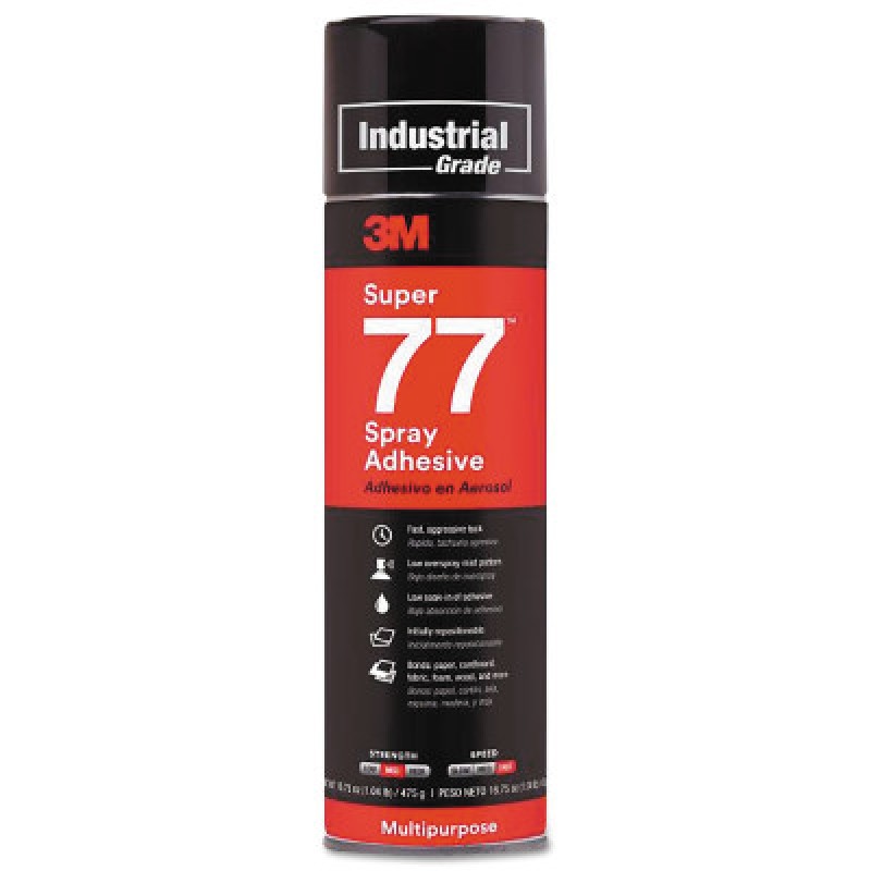 3M SUPER 77 MULTIPURPOSEADHESIVE 24 OZ(16OZ NET-3M COMPANY-405-021200-21210