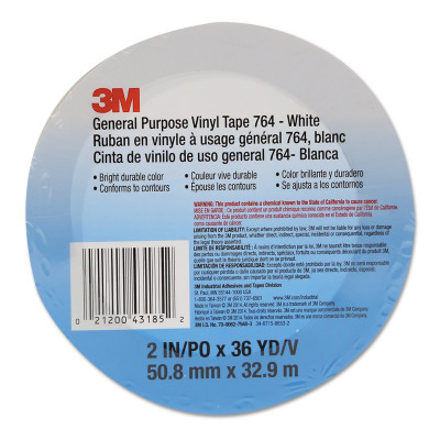 3M GENERAL PURPOSE VINYLTAPE 764 BLACK 1"X36YD-3M COMPANY-405-021200-43428