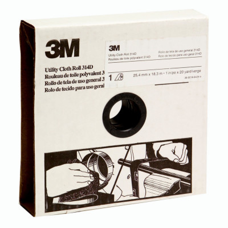 3M UTILITY CLOTH RL 314D1.5"X50YD P60 X-WT-3M COMPANY-405-051115-19812