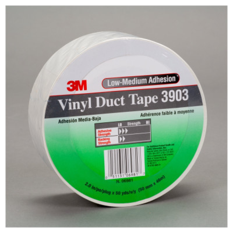 3M VINYL DUCT TAPE 3903GREEN 2" X 50YD 6.3MIL-3M COMPANY-405-051131-06986