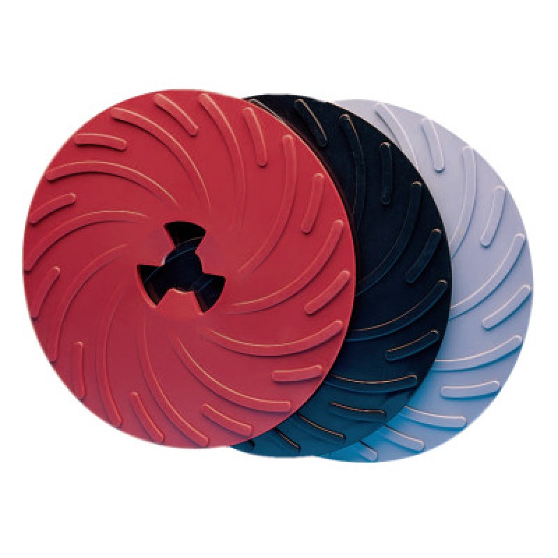 7" DISC PAD FACE PLATE RIBBED EXTRA RED-3M COMPANY-405-051144-80514