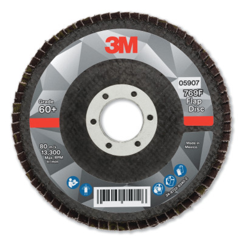 3M FLAP DISC 769F T29 4.5"X7/8" 60+-3M COMPANY-405-638060-05907