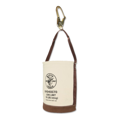 LEATHER BOTTOM BUCKET WITH CONNECTIONS-KLEIN TOOLS*409-409-5104OCTO