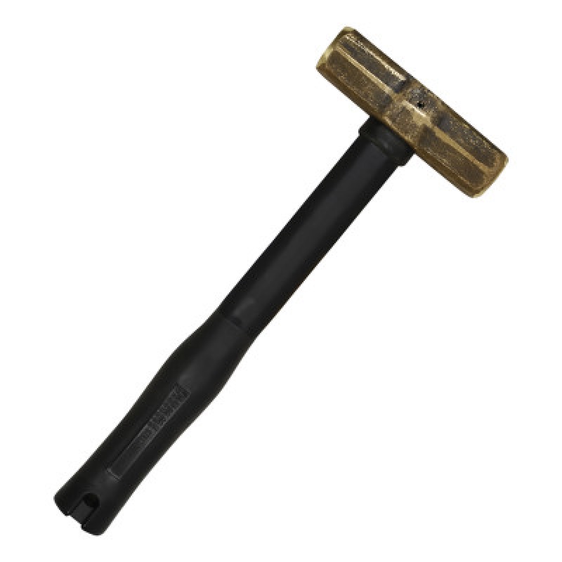 BRASS SLEDGE HAMMER - FIBERGLASS RUBBER HND 7#-KLEIN TOOLS*409-409-7HBRFRH07