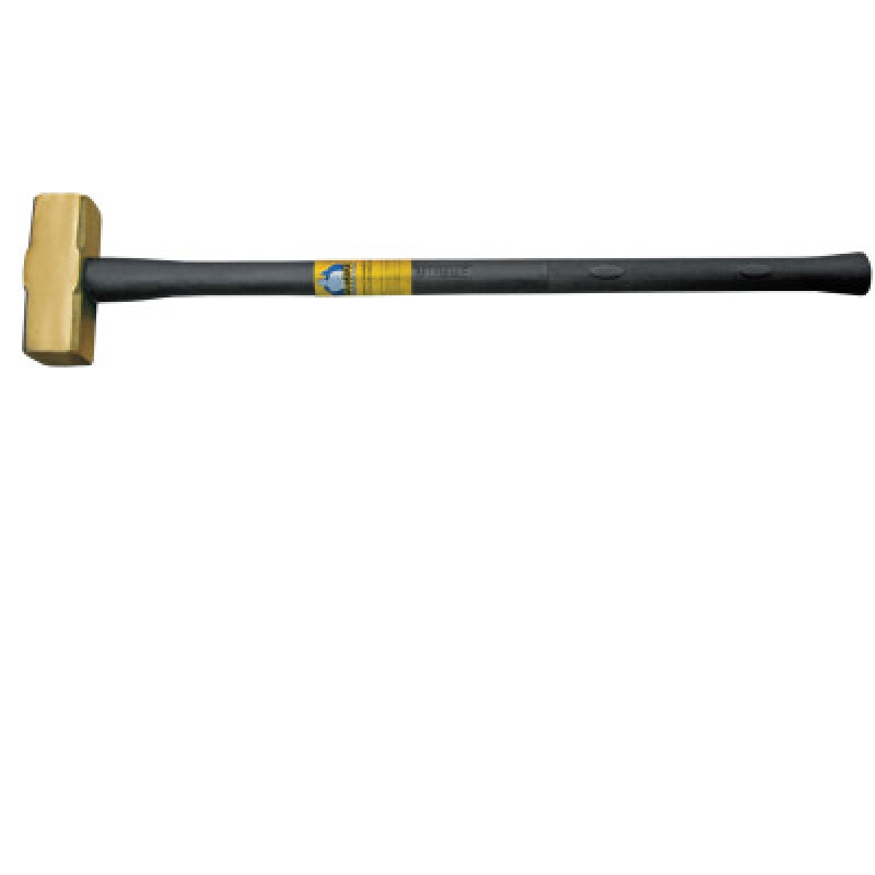 BRASS SLEDGE HAMMER FIBERGLASS RUBBER  HND 4#-KLEIN TOOLS*409-409-7HBRFRH04