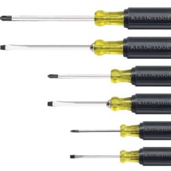 SCREWDRIVER SET- 6PC CUSHION-GRIP ASSORTMENT-KLEIN TOOLS*409-409-85074