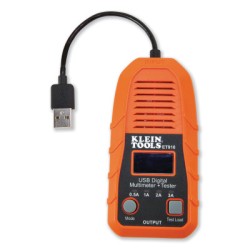USB DIGITAL METER AND TESTER  USB-A (TYPE A)-KLEIN TOOLS*409-409-ET910