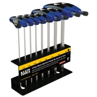 8 PC 6" METRIC BALL-ENDJOURNEYMAN T-HANDLE-KLEIN TOOLS*409-409-JTH68MB
