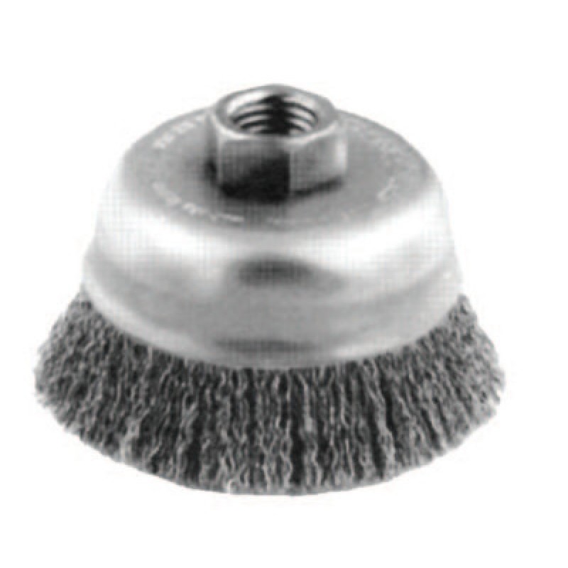 6" CRIMPED WIRE CUP BRUSH .014 CS WIRE-PFERD INC.-419-82516
