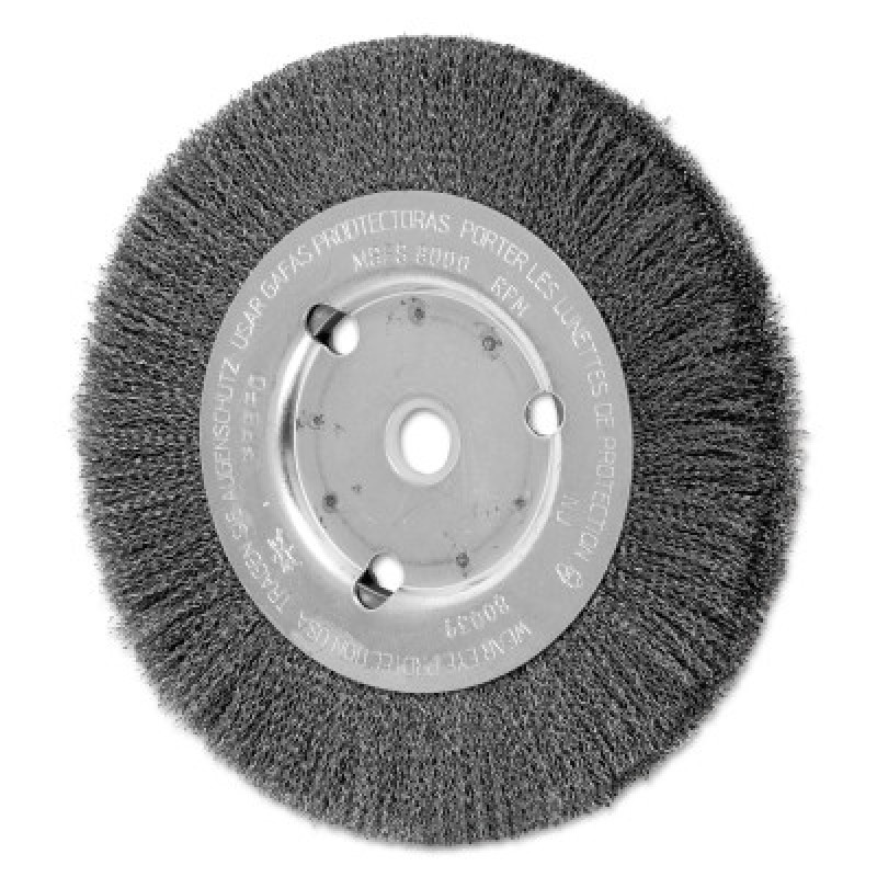 6" CRIMPED WIRE WHEEL NARROW FACE .006 CS WIRE-PFERD INC.-419-80038