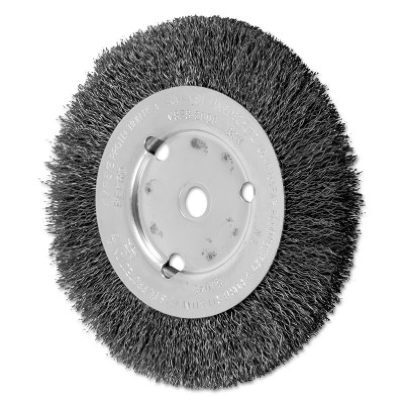 6" CRIMPED WIRE WHEEL NARROW FACE .014 CS WIRE-PFERD INC.-419-80042