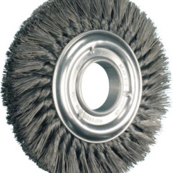 8" KNOT WHEEL BRUSH DOUBLE ROW .023 CS WIRE-PFERD INC.-419-82037