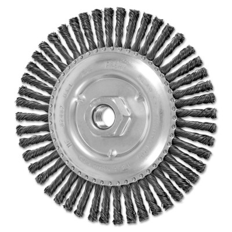 6" STRINGER BEAD KNOT WHEEL .020 CS WIRE-PFERD INC.-419-82487