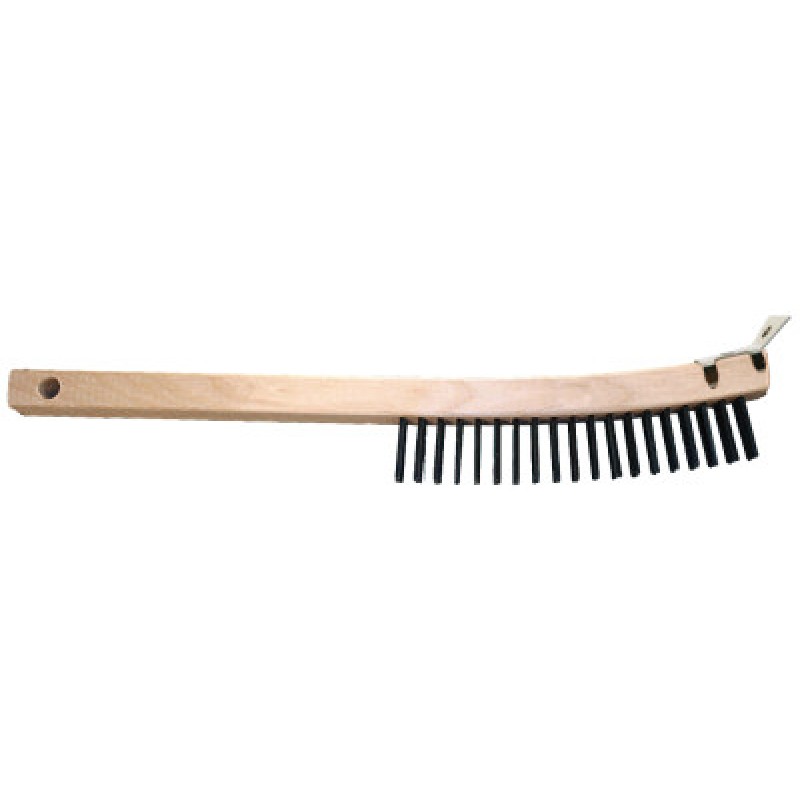 3X19 CURVED HANDLE SCRATCH BRUSH WITH SCRAPER-PFERD INC.-410-85003