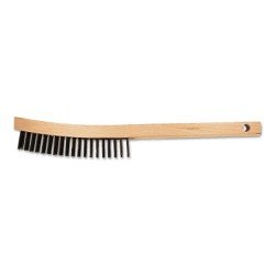 CURVED HANDLE SCRATCH BRUSH 4X19 ROWS CS WIRE-PFERD INC.-410-85006