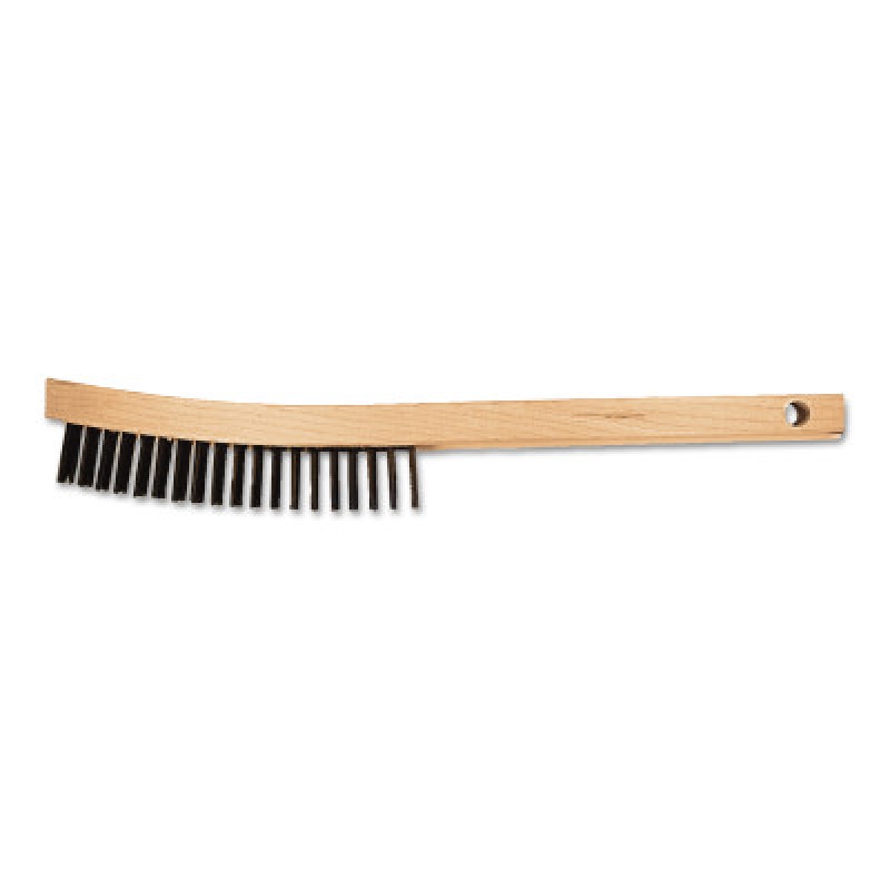 CURVED HANDLE SCRATCH BRUSH 4X19 ROWS CS WIRE-PFERD INC.-410-85006