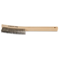 CURVED HANDLE SCRATCH BRUSH 4X19 ROWS SS WIRE-PFERD INC.-410-85018