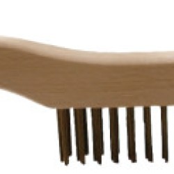 SHOE HANDLE SCRATCH BRUSH W/SCRAPER 4X16 ROWS CS-PFERD INC.-410-85034