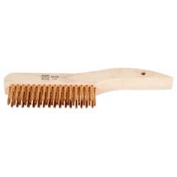 SCRATCH BRUSH SHOE HDL BR 4X16 WOODEN BLK-PFERD INC.-410-85036