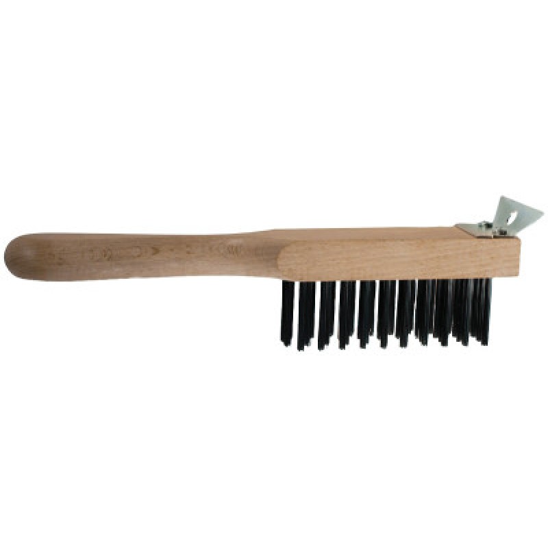 HEAVY DUTY SCRATCH BRUSHW/SCRAPER 4X11 CS-PFERD INC.-410-85071