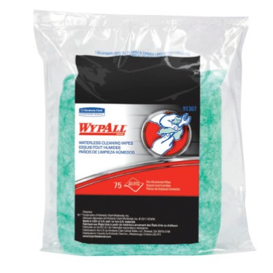 WATERLESS HAND WIPES REFILL BAG-75 CT BAG- 6 BGS-KCCJACKSON SAFE-412-91367