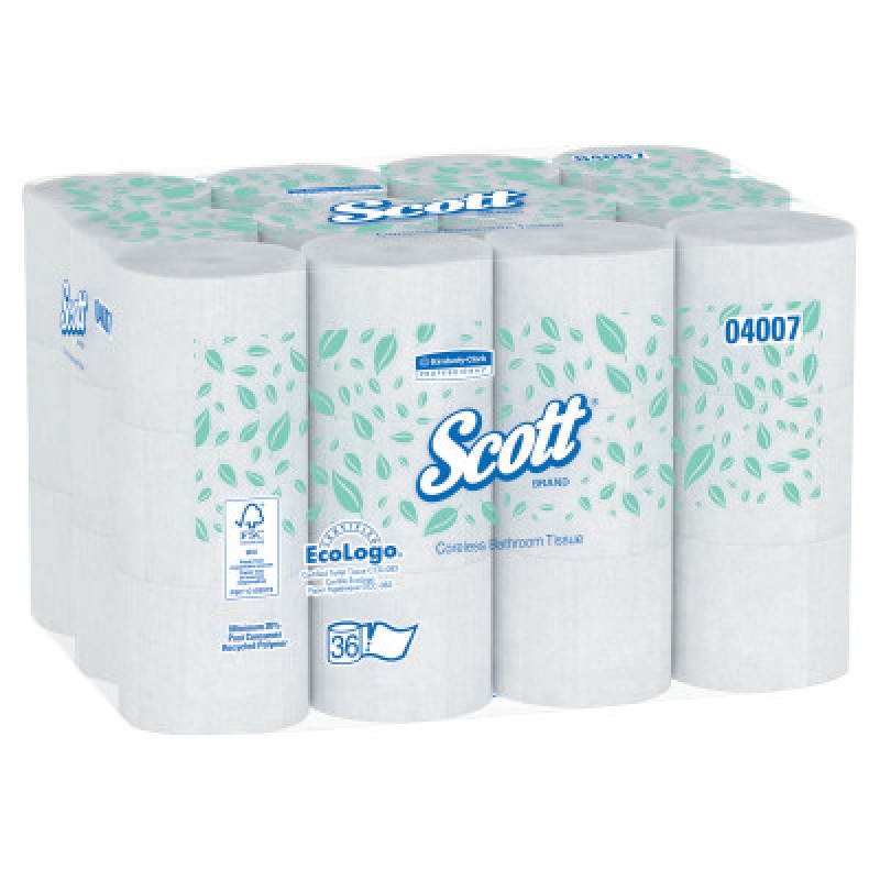 SCOTT CORELESS STANDARDBATHROOM TISSUE-KCCJACKSON SAFE-412-04007