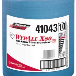 WYPALL X80 SHOP PRO CLOTH TOWEL BLUE 475/ROLL-KCCJACKSON SAFE-412-41043