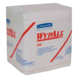 WYPALL X70 WORKHORSE RAGS 1/4 FOLD WHITE 76/PKG-KCCJACKSON SAFE-412-41200