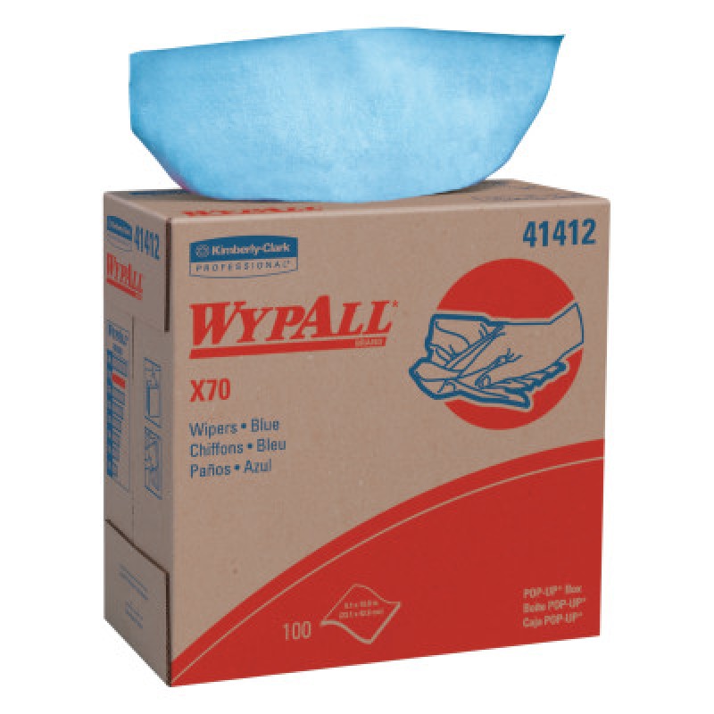 WYPALL X70 WORKHORSE RAGS BLU 8.34" X 16.8" 100/-KCCJACKSON SAFE-412-41412