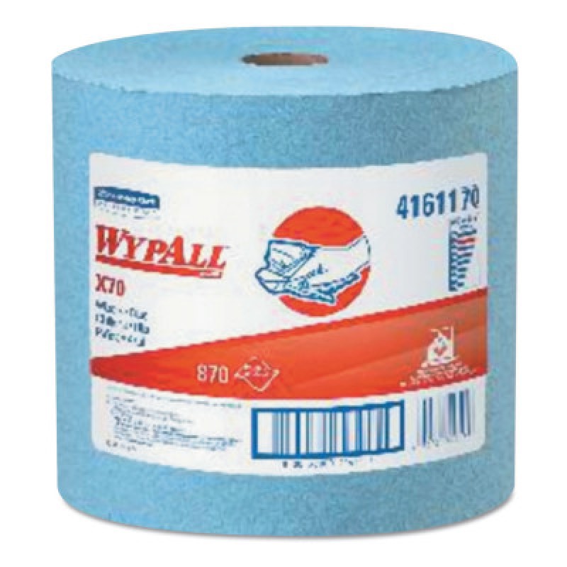 X70 MANUFACTURED RAGS JUMBO ROLL BLUE 1/870-KCCJACKSON SAFE-412-41611