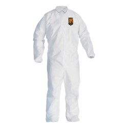 COVERALL WHT ELASTIC BACK/WRISTS/ANKLES 2XL-KCCJACKSON SAFE-412-46105
