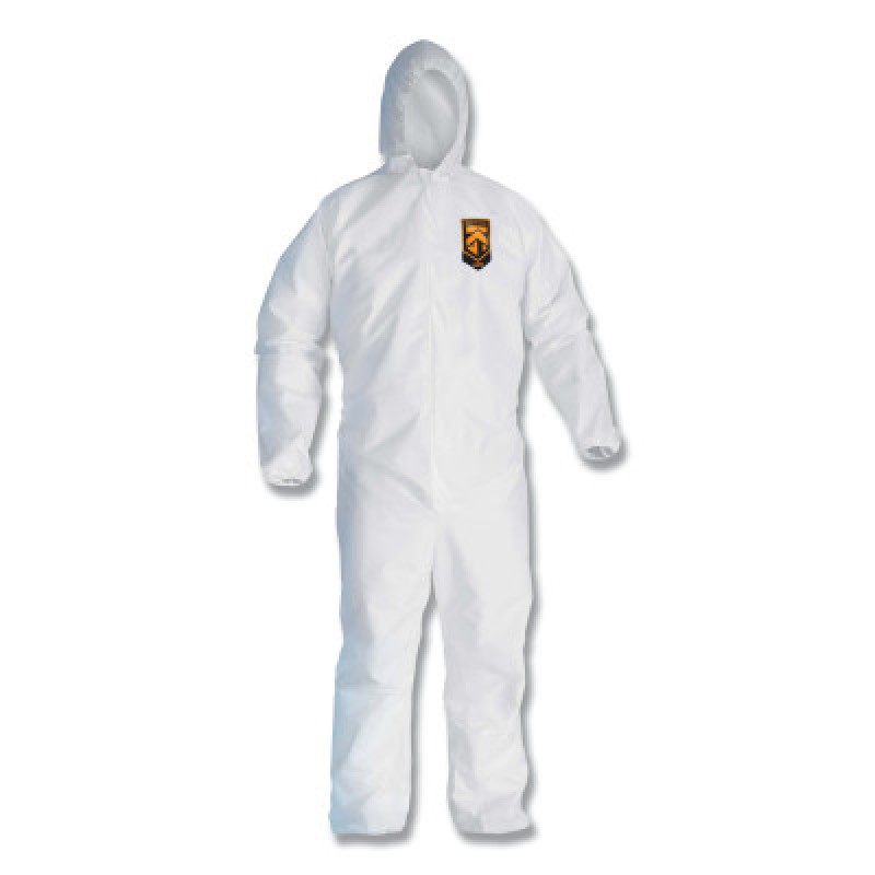 XXX-LARGE WHITE KLEENGUARD COVERALL ZIPPER FRON-KCCJACKSON SAFE-412-49116