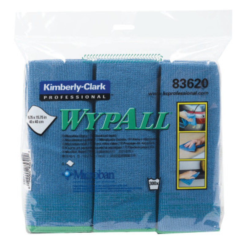 C- WYPALL MICROFIBER CLOBLUE 6WPS/BG-KCCJACKSON SAFE-412-83620