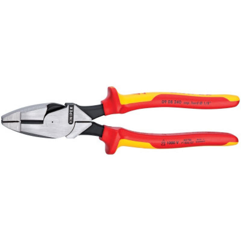 HIGH LEVERAGE LINEMAN NEW ENGLAND HEAD-1-000V IN-KNIPEX TOOLS LP-414-0908240SBA