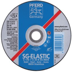 7 X 1/4 X 5/8-11 T27 GWA30 N SG-INOX-PFERD INC.-419-61110