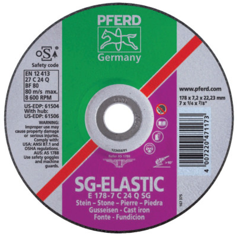 7 X 1/4 X 7/8 T27 GW C24Q SG-PFERD INC.-419-61504
