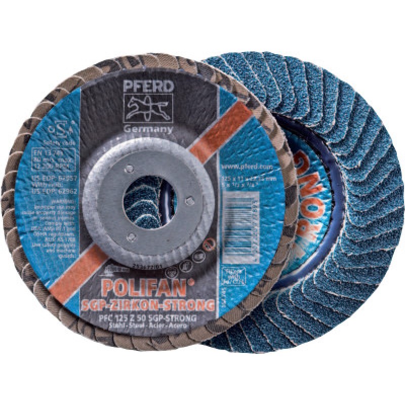 4-1/2 X 5/8-11 POLIFAN PSF ZIRC CONICAL 40G-PFERD INC.-419-62071