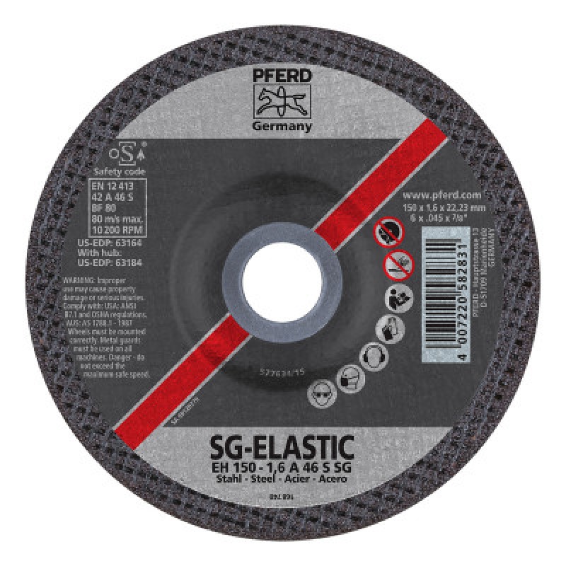 6 X .045 X 7/8 T27 C/O WHL A 46 S SG PLASTPACK-PFERD INC.-419-63164