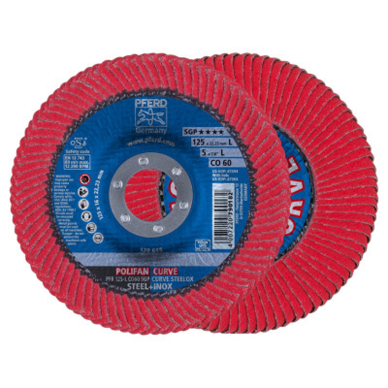 5 X 7/8 POLIFAN CURVE CERAMIC LARGE RADIUS 60G-PFERD INC.-419-67344