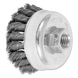 2-3/4" KNOT WIRE CUP BRUSH .014 CS WIRE-PFERD INC.-419-82219