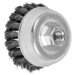 3-1/2" KNOT WIRE CUP BRUSH .014 CS WIRE 5/8-11-PFERD INC.-419-82231