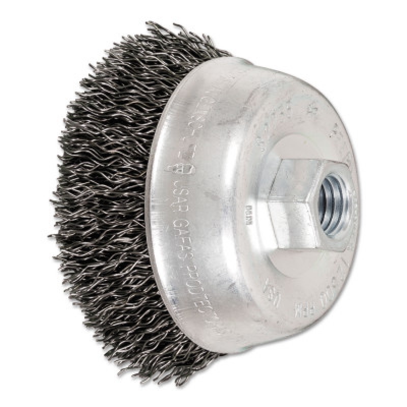 3-1/2" CRIMPED WIRE CUPBRUSH .020 CS WIRE-PFERD INC.-419-82255