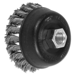 3-1/2 KNOT WIRE CUP BRUSH .020 SS WIRE-PFERD INC.-419-82342