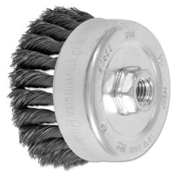 4" KNOT WIRE CUP BRUSH .014 CS WIRE 5/8-11-PFERD INC.-419-82522